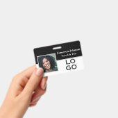 Badge Identification photo avec logo personnalisé (Manuel / portable)