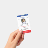 Badge Identification Photo Simple d'Urgence pour Enfant (Manuel / portable)