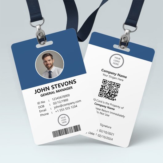 Badge Identification Professionnelle Personnalisable des