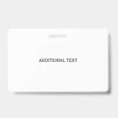 Badge Identité du visiteur (Arrière)