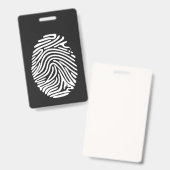 Badge identité personnelle (Avant & arrière)