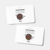 Badge Illustration avec une citation sur Oreo (Avant & arrière)