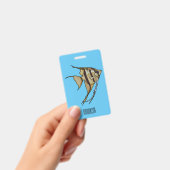 Badge Illustration d'angelfish (Manuel / portable)