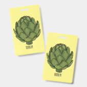 Badge Illustration d'artiste (Avant & arrière)