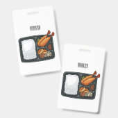 Badge Illustration de Bento (Avant & arrière)