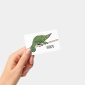 Badge illustration de caméléon de Jackson en dessin anim (Manuel / portable)