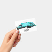Badge Illustration de camion à ordures (Manuel / portable)