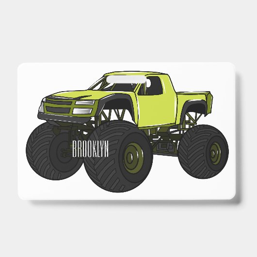 Badge Illustration de camion monstre (Avant)