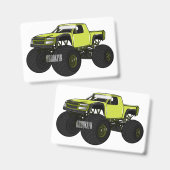 Badge Illustration de camion monstre (Avant & arrière)