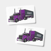 Badge Illustration de camion semi-remorque (Avant & arrière)
