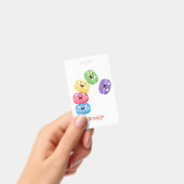 Badge Illustration de caricature de macarons marrant mig (Manuel / portable)