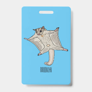 Badge Illustration de cartoon de glider sucré