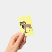 Badge Illustration de chèvre mouflon (Manuel / portable)