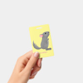 Badge Illustration de chinchilla gris mignon (Manuel / portable)