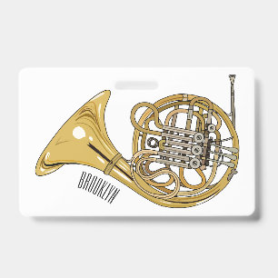 Badge illustration de cor d'harmonie de dessin animé