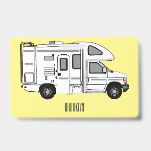 Badge Illustration de dessin animé Campervan