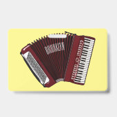 Badge Illustration de dessin animé d'accordéon (Arrière)
