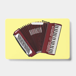 Badge Illustration de dessin animé d'accordéon