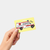Badge Illustration de dessin animé d'ambulance (Manuel / portable)