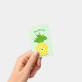 Badge Illustration de dessin animé d'ananas mignon (Manuel / portable)