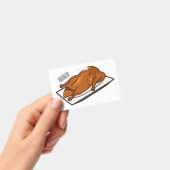Badge illustration de dessin animé de canard laqué (Manuel / portable)