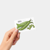 Badge Illustration de dessin animé de pois  (Manuel / portable)