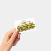 Badge Illustration de dessin animé de sandwich (Manuel / portable)