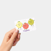 Badge Illustration de dessin animé de tomates cerises mi (Manuel / portable)