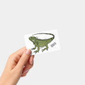 Badge Illustration de dessin animé d'iguane (Manuel / portable)