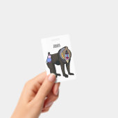 Badge Illustration de dessin animé Mandrill (Manuel / portable)