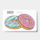Badge Illustration de Donut (Arrière)