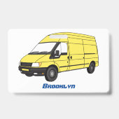 Badge Illustration de fourgonnette de livraison (Arrière)