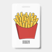 Badge Illustration de frites (Arrière)