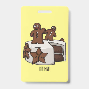 Badge Illustration de gâteau de pain d'épices