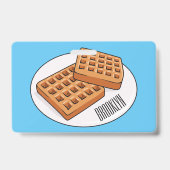 Badge Illustration de gaufre (Arrière)