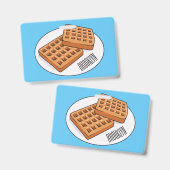 Badge Illustration de gaufre (Avant & arrière)