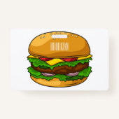 Badge Illustration de Hamburger (Dos)
