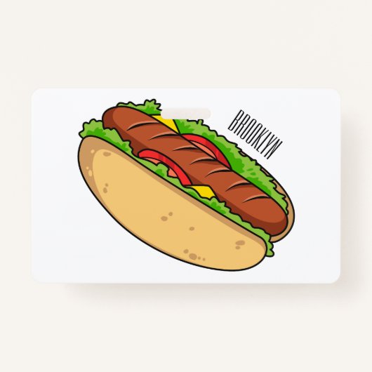 Badge Illustration de Hot dog (Devant)