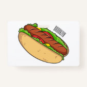 Badge Illustration de Hot dog (Dos)