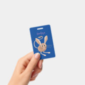 Badge Illustration de jerboa aux longues oreilles (Manuel / portable)