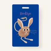 Badge Illustration de jerboa aux longues oreilles (Dos)