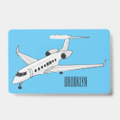 Badge Illustration de jet privé (Arrière)