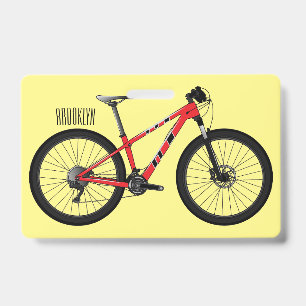 Badge Illustration de la bande dessinée de vélo