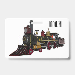 Badge Illustration de la locomotive à vapeur