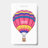 Badge Illustration de la montgolfière (Arrière)