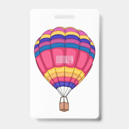 Badge Illustration de la montgolfière (Avant)
