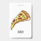 Badge Illustration de la pizza (Arrière)