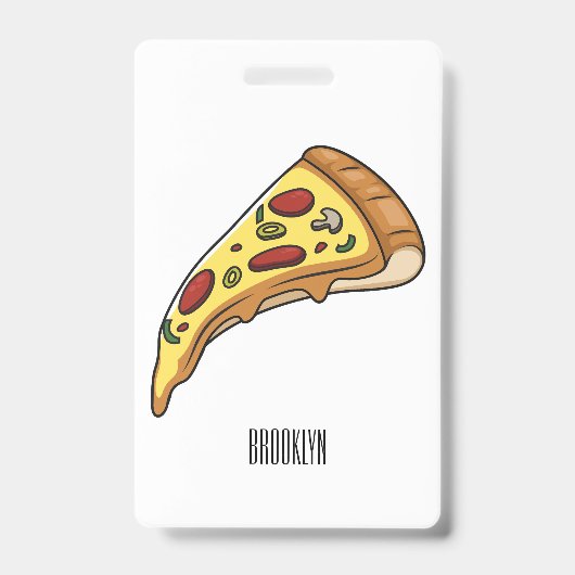 Badge Illustration de la pizza (Avant)