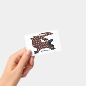 Badge Illustration de lézard géant affamé (Manuel / portable)