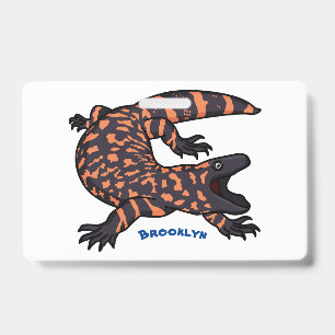 Badge Illustration de lézard géant affamé